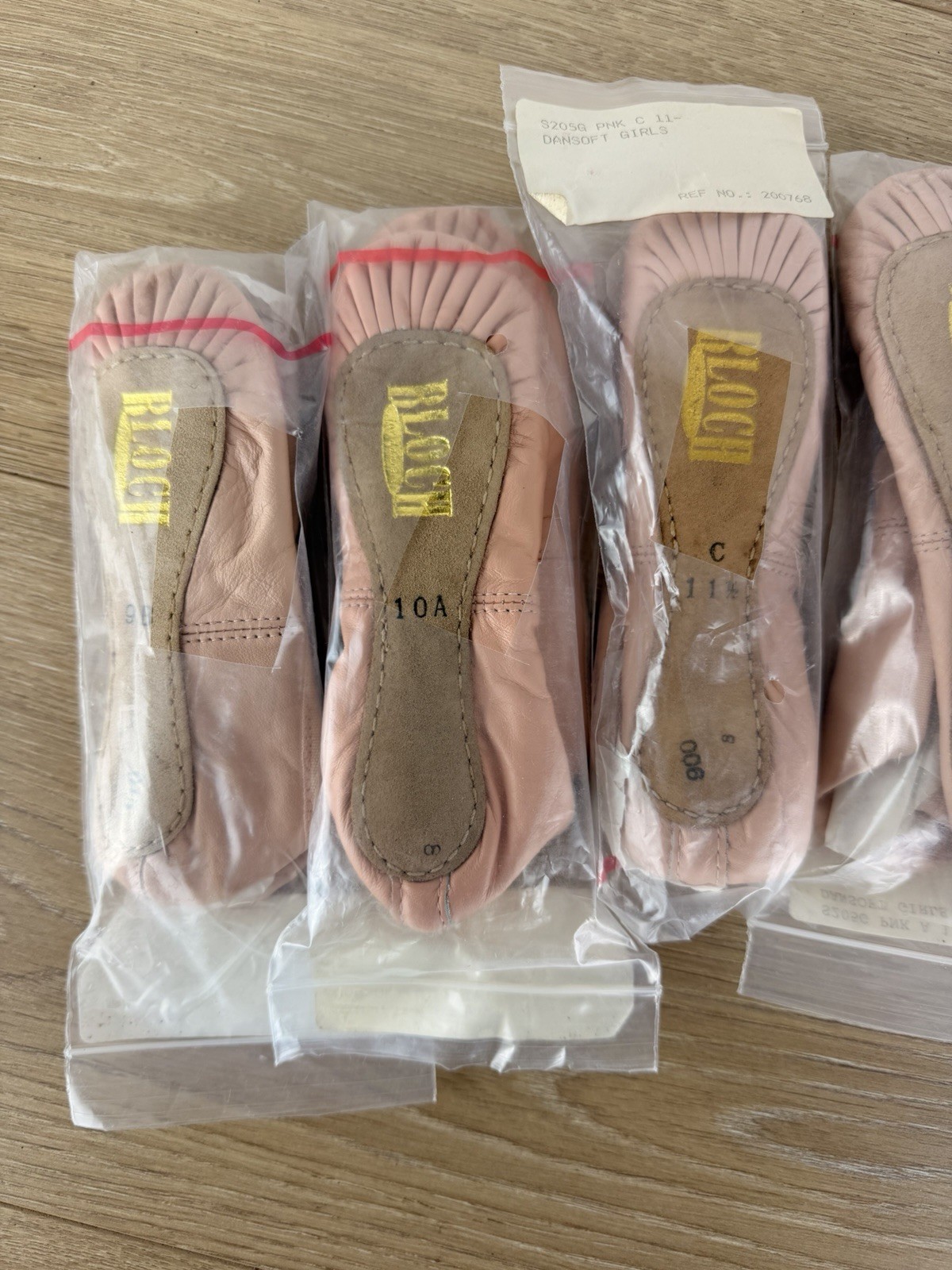 Bloch (7 Pairs Lot) Dansoft Pro-lite Ballet Slipper Shoe PINK Kids Sz 9-1.5