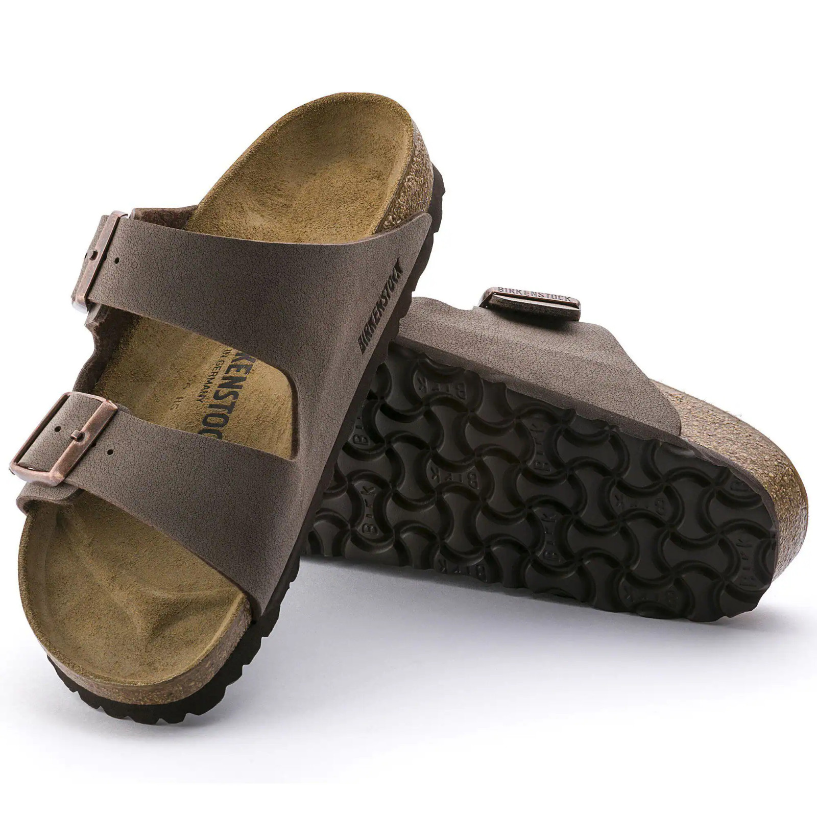 Birkenstock Arizona Soft Footbed Mocha Birko-Flor Sandals Unisex Shoes