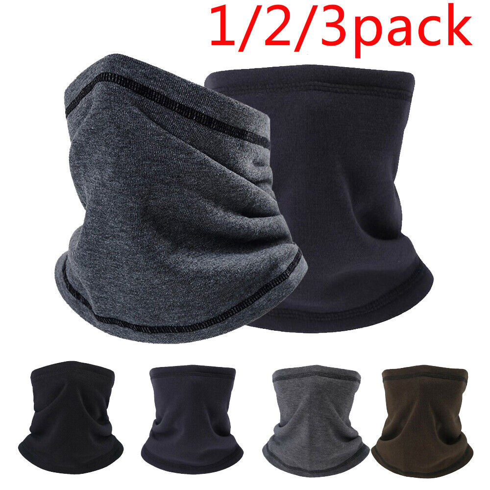 Winter Fleece Ski Neck Warmer Gaiter Tube Scarf Half Face Mask for Cold Weather