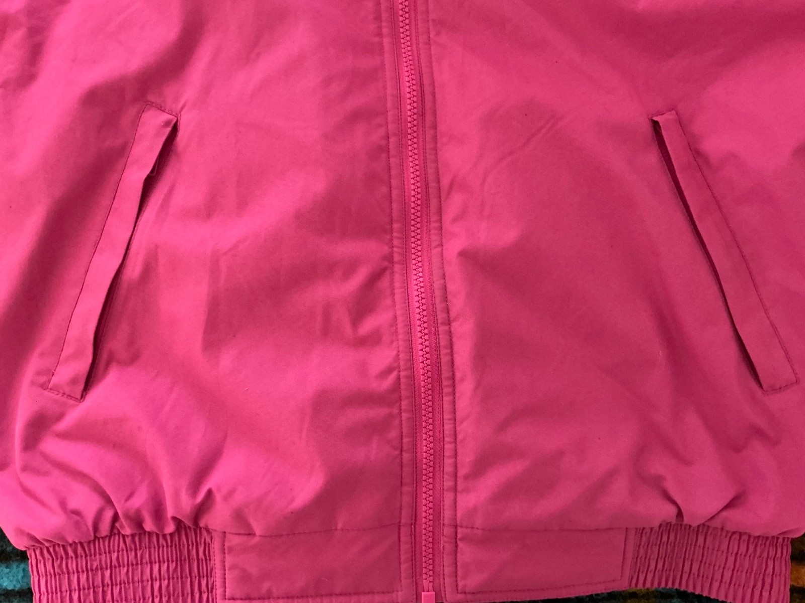 Pink BRONTË Jacket Sparkle Detail On Back and Front Full Length Front Zip
