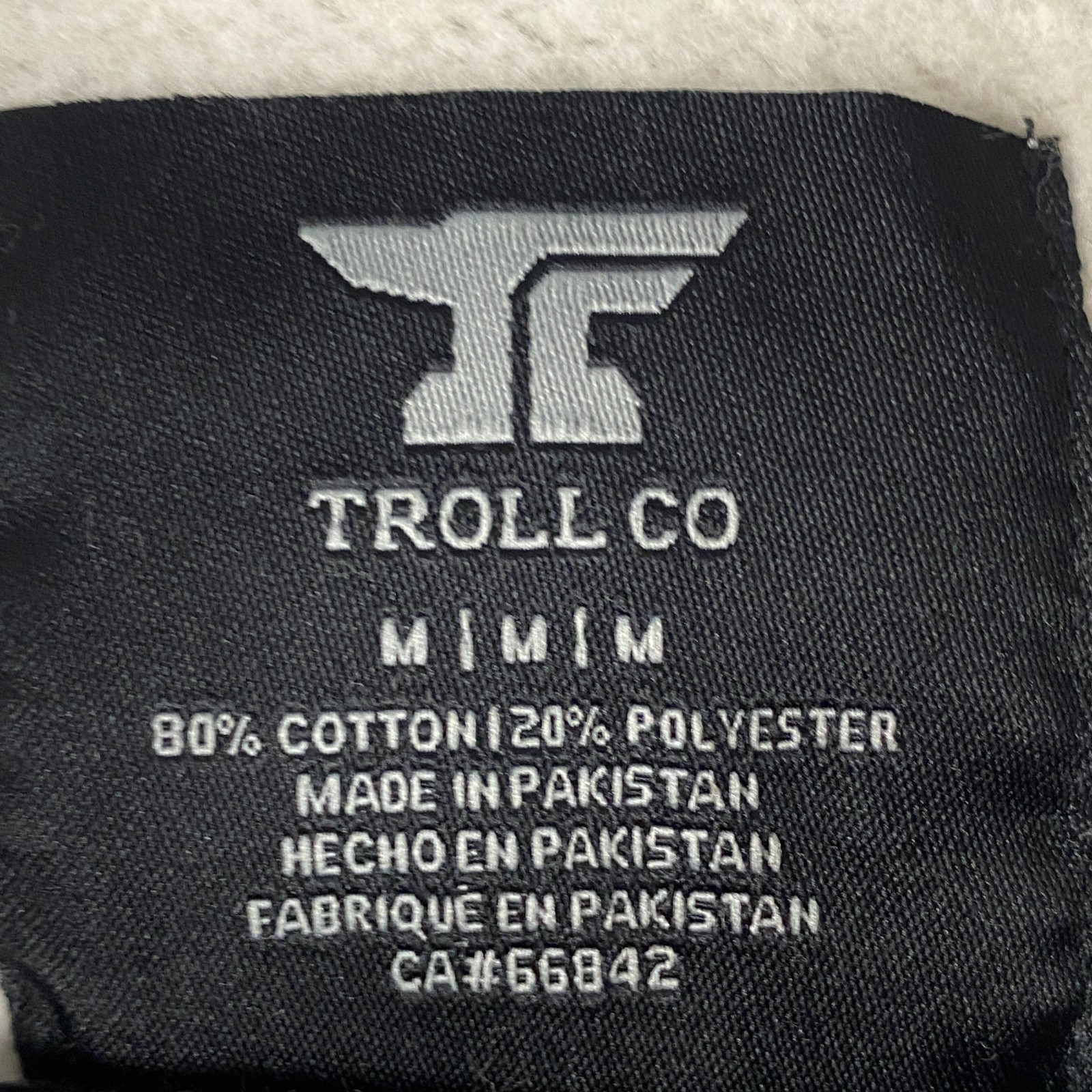 Troll Co. Eagle Eye Hoodie Mens Medium Gray Pullover Dirty Hands Clean Money