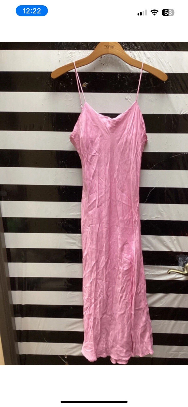 ESPRIT Women’s Pink Solid Full Slip, Regular Size Type Slip Lingerie