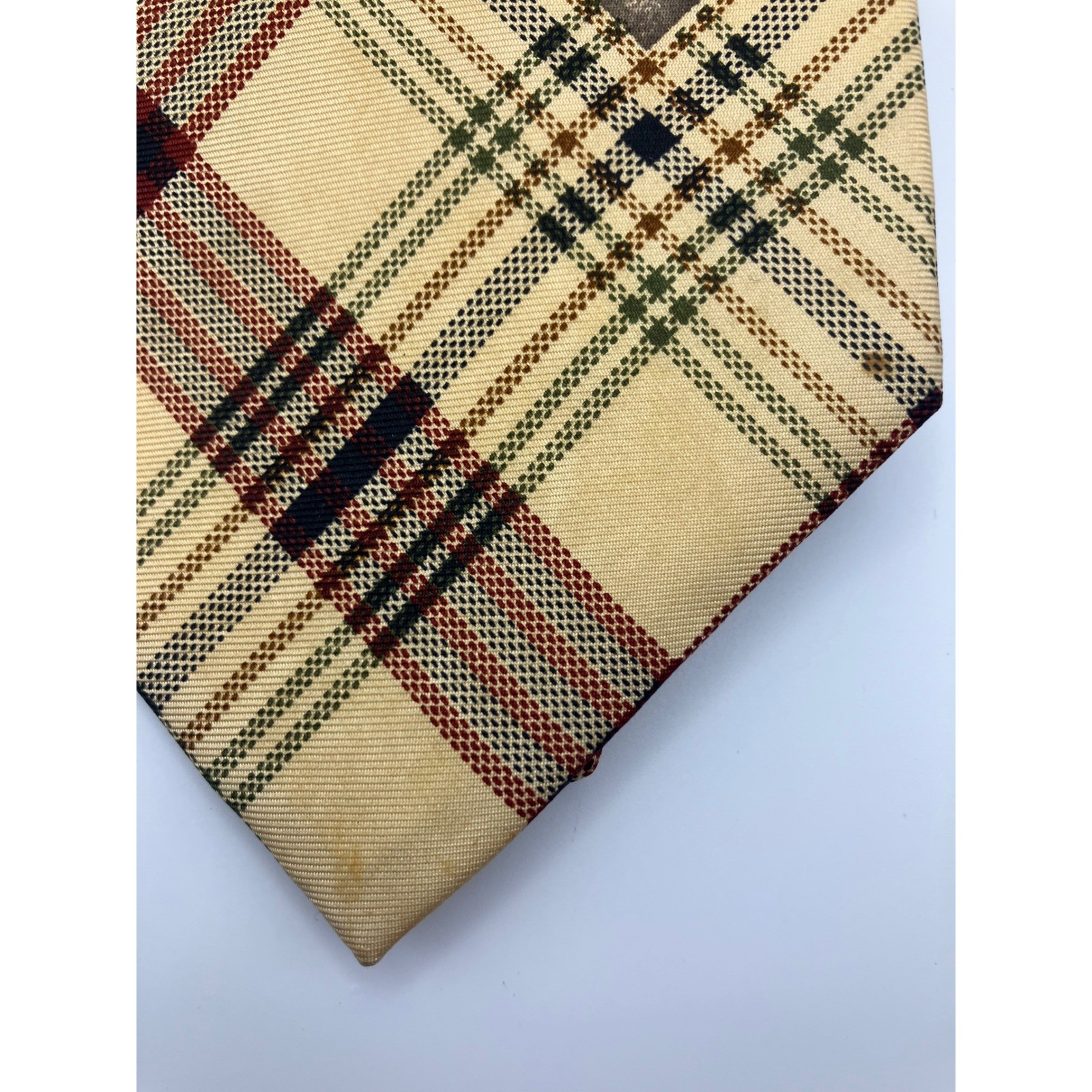 Sporting Colours Alexander Julian Hunting Dog Print Plaid Necktie Outdoor Money