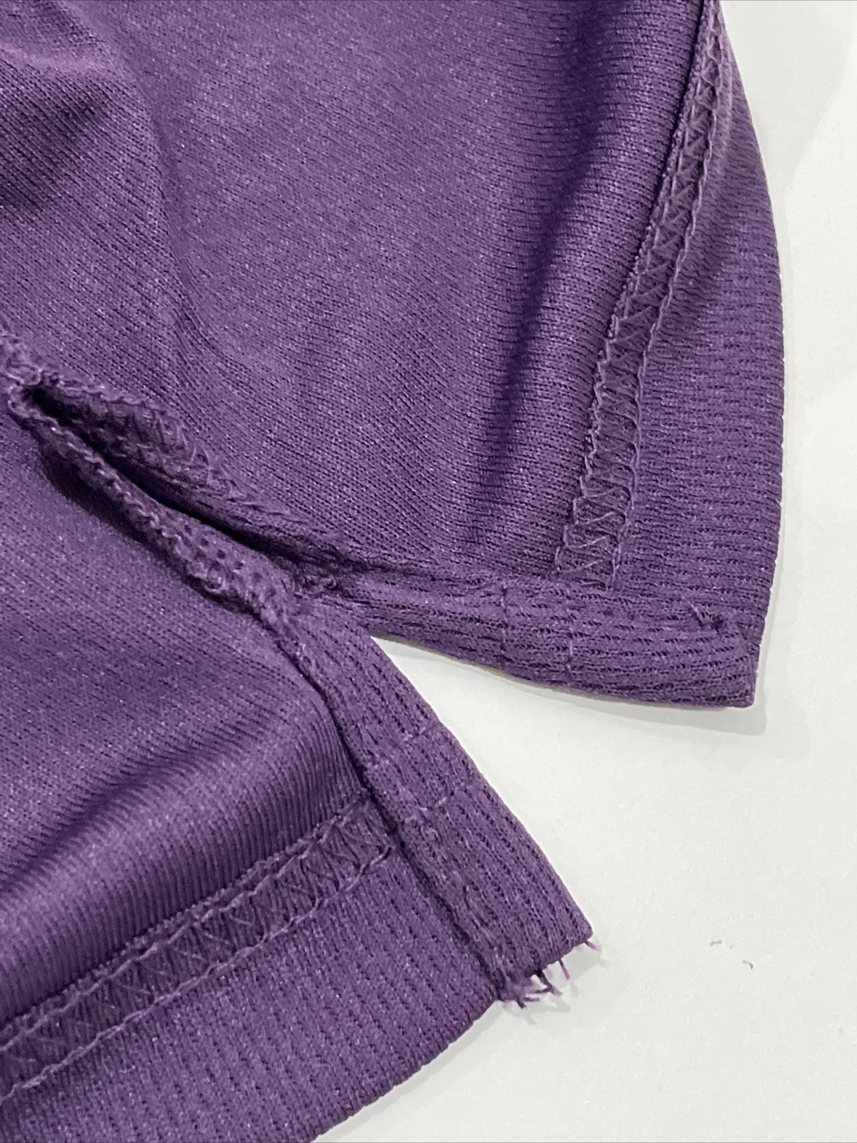 Blue Generation Men BluXDri Moisture Wicking High Polo Shirt Purple Size Medium
