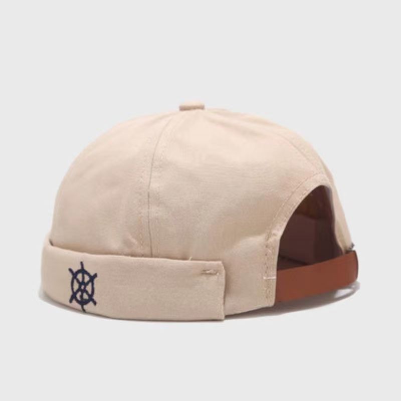 Adjustable Docker Hat Retro Style Brimless Beanie Casual Sailor Hat for Unisex