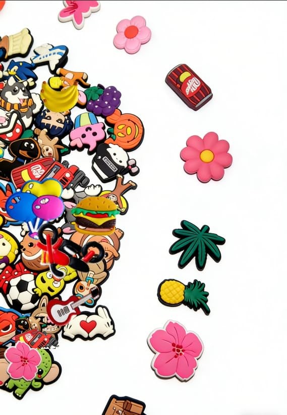 TSEOTKV Random Cute Shoe Charms, Assorted Multiple Colors Lovely Design Shoe …