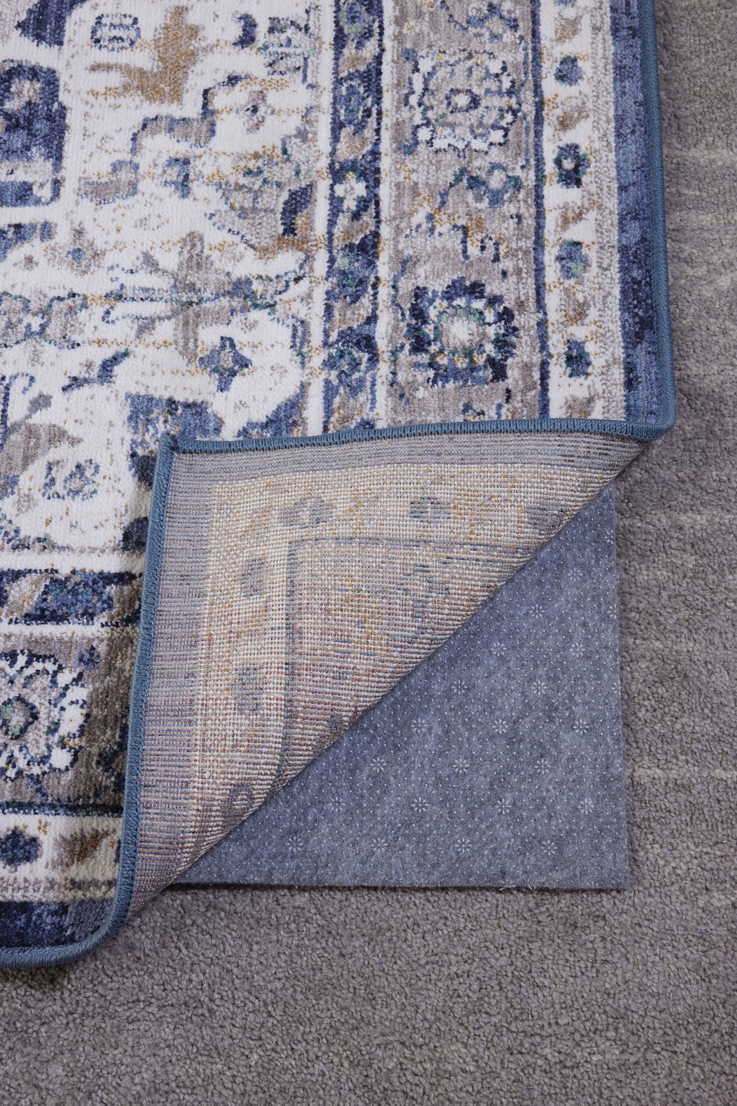 allen + roth 8 x 10 (ft) 0.177-in Thick Rectangular Polyester Non-Slip Rug|17542