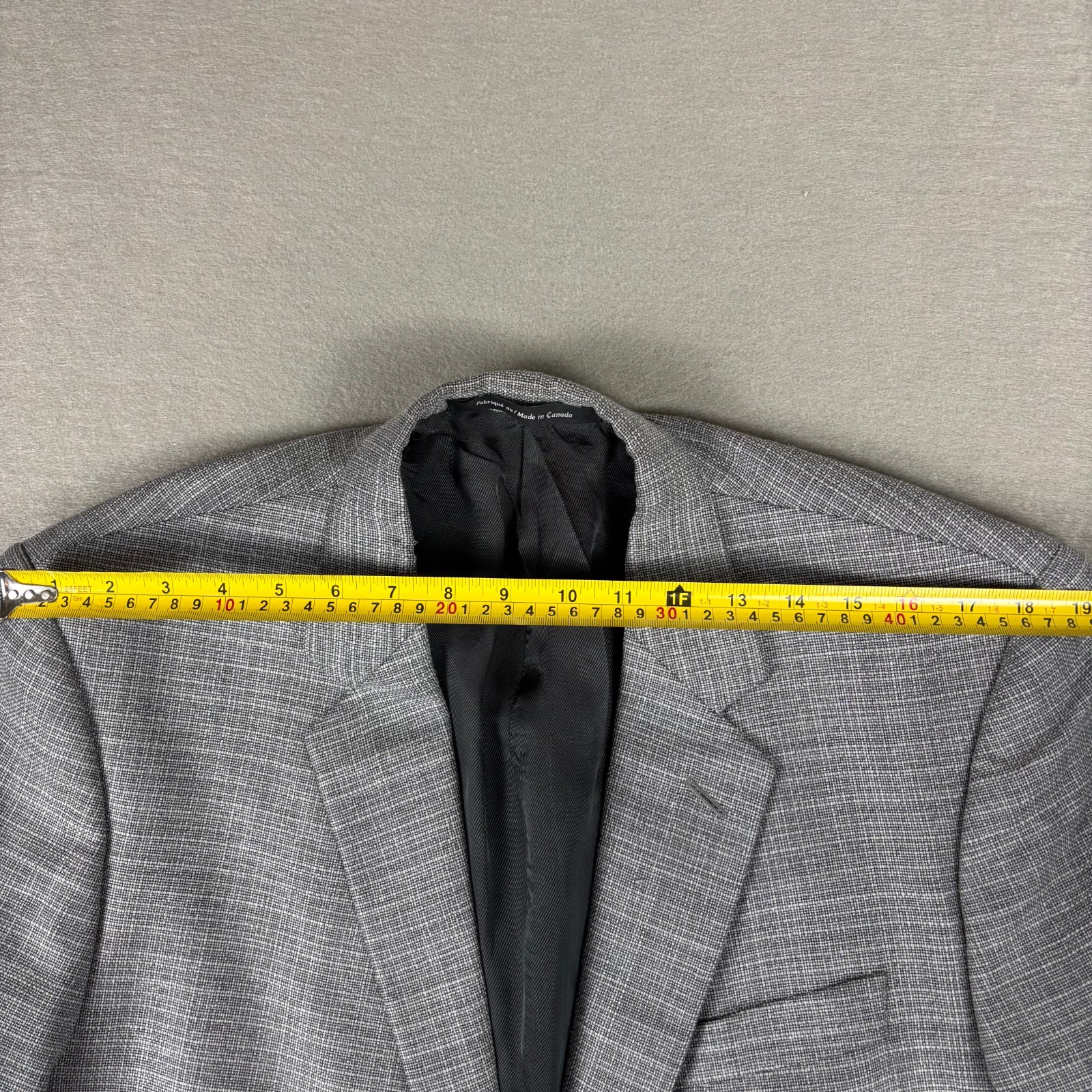 Copley 1883 Reda Super 110s Wool Sport Coat Blazer 46R Gray Check Canada
