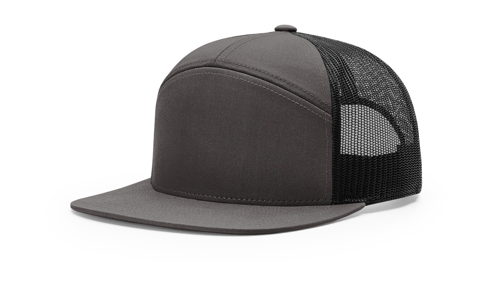 Richardson 7 Panel Trucker Hat 168 Adjustable Snapback Hi-Pro Mesh Cap OSFM