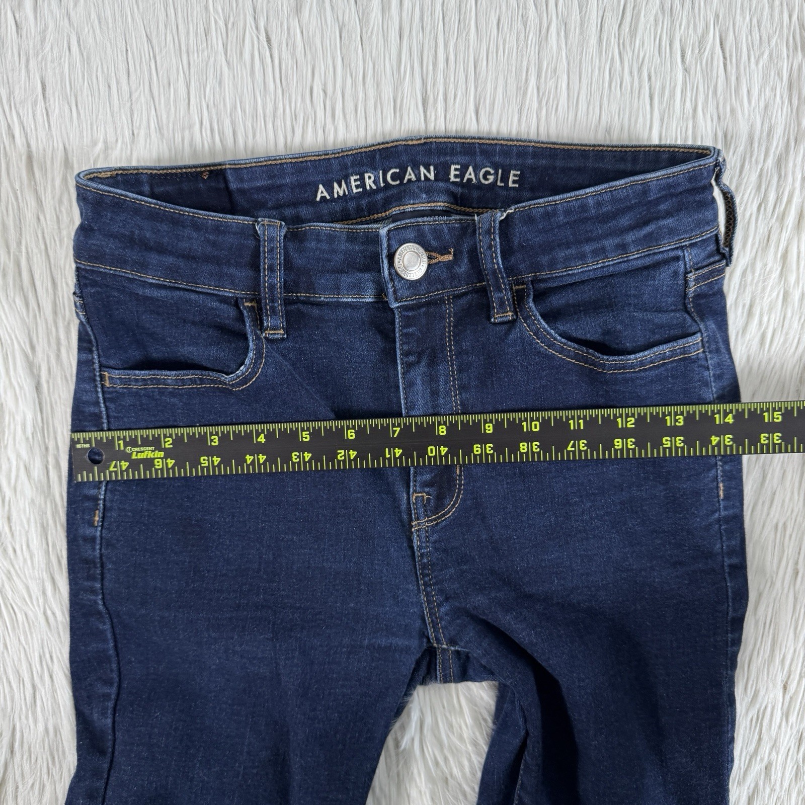 American Eagle Blue Dark Wash Hi-Rise Jegging Denim Jeans Women’s Size 4R