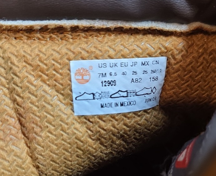 Timberland Mens 6 Inch Boot Wheat Nubuck Premium 10061 Size 7