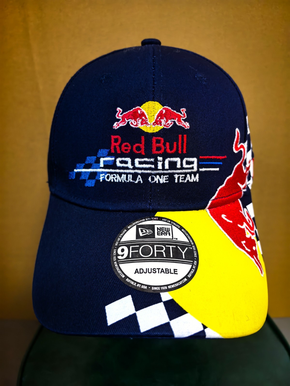 Red Bull Racing F1 9FORTY Navy Blue Curved Brim Adjustable Baseball Cap