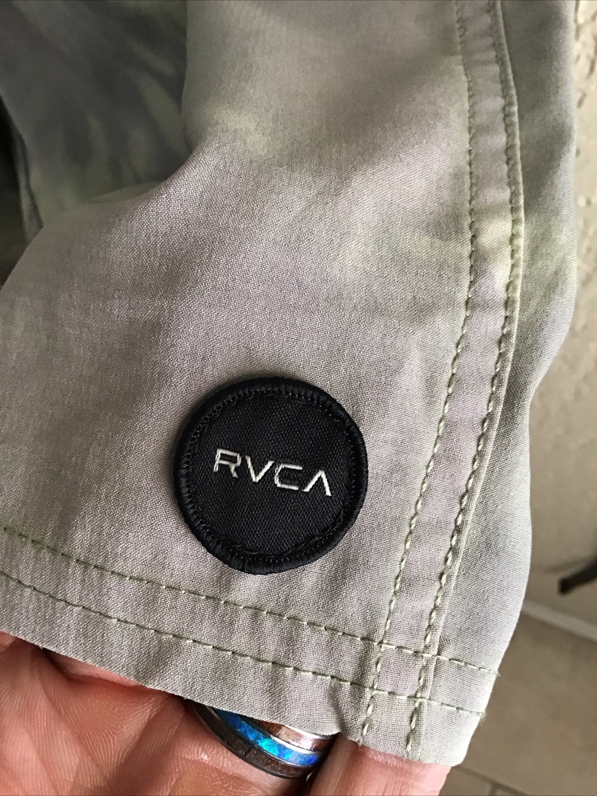 RVCA Size Medium Men’s Board Shorts Swim Trunks Palm Tree Shadows New UM