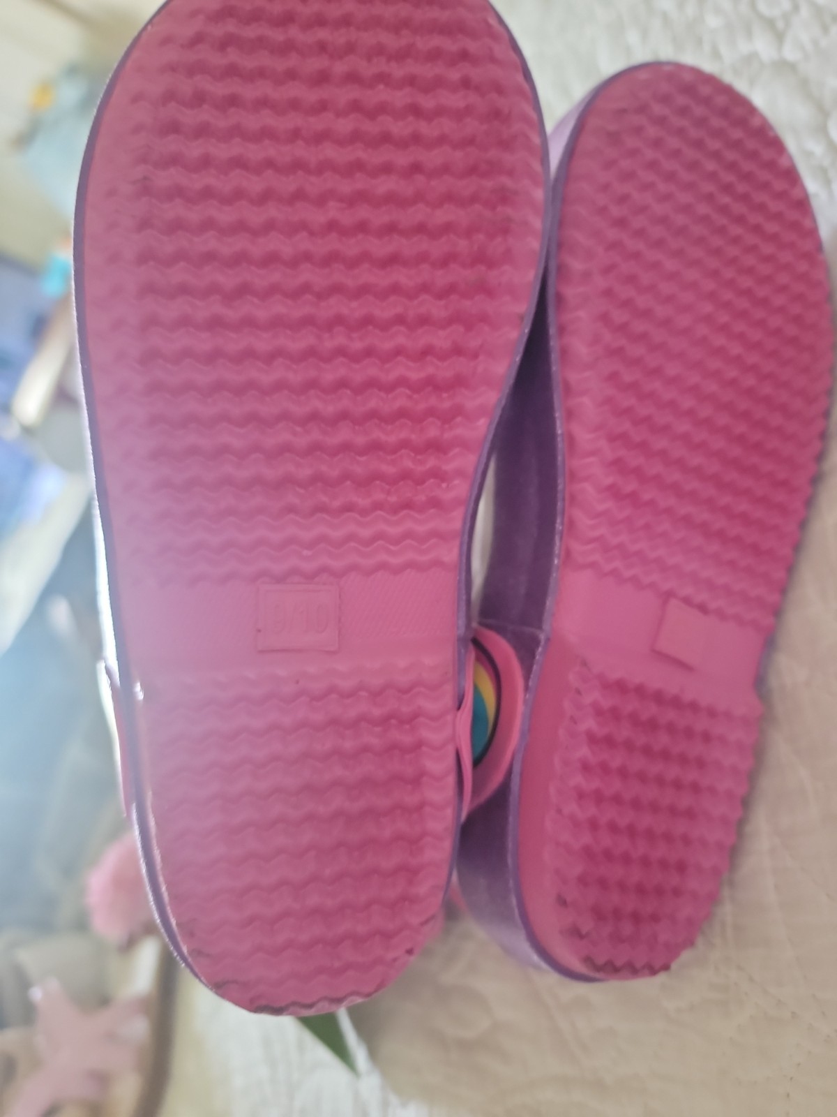 Members Mark Unicorn Rain Boots Size 9/10 Waterproof Rubber
