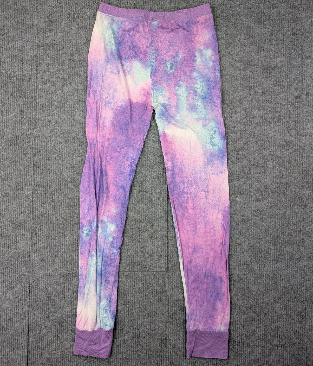 Little Sleepies Pajama Set Girls 9 10 Bamboo Tie Dye Striped Lightweight Stretch