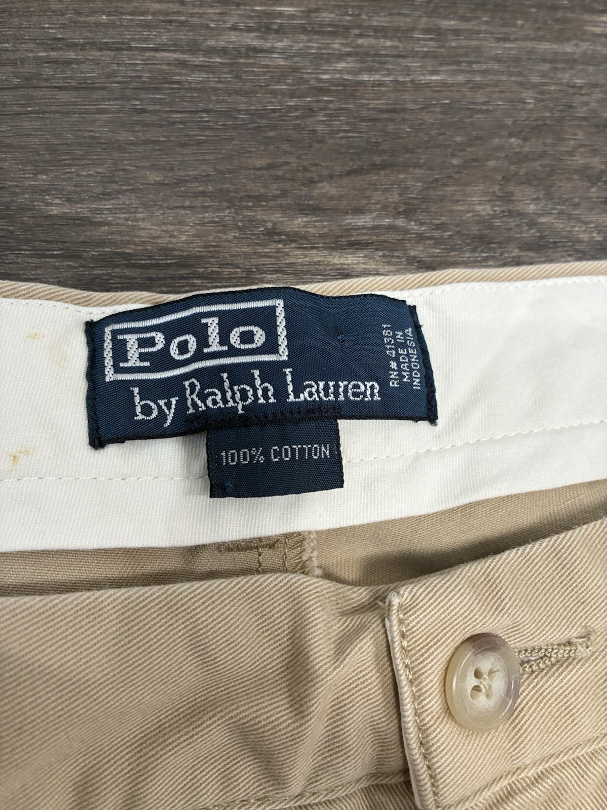Polo Ralph Lauren Men’s Beige Chino Twill Cotton Pants 40/32 Classic Straight