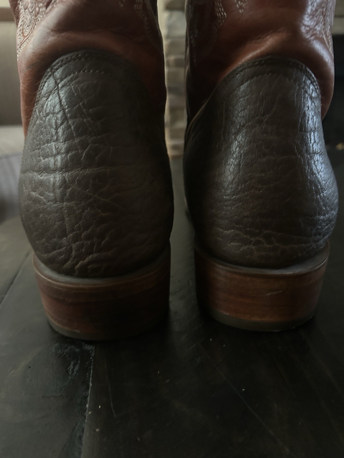 J.B. Dillon Reserve Men’s Brown Western Cowboy Boots Square toe. 14 D