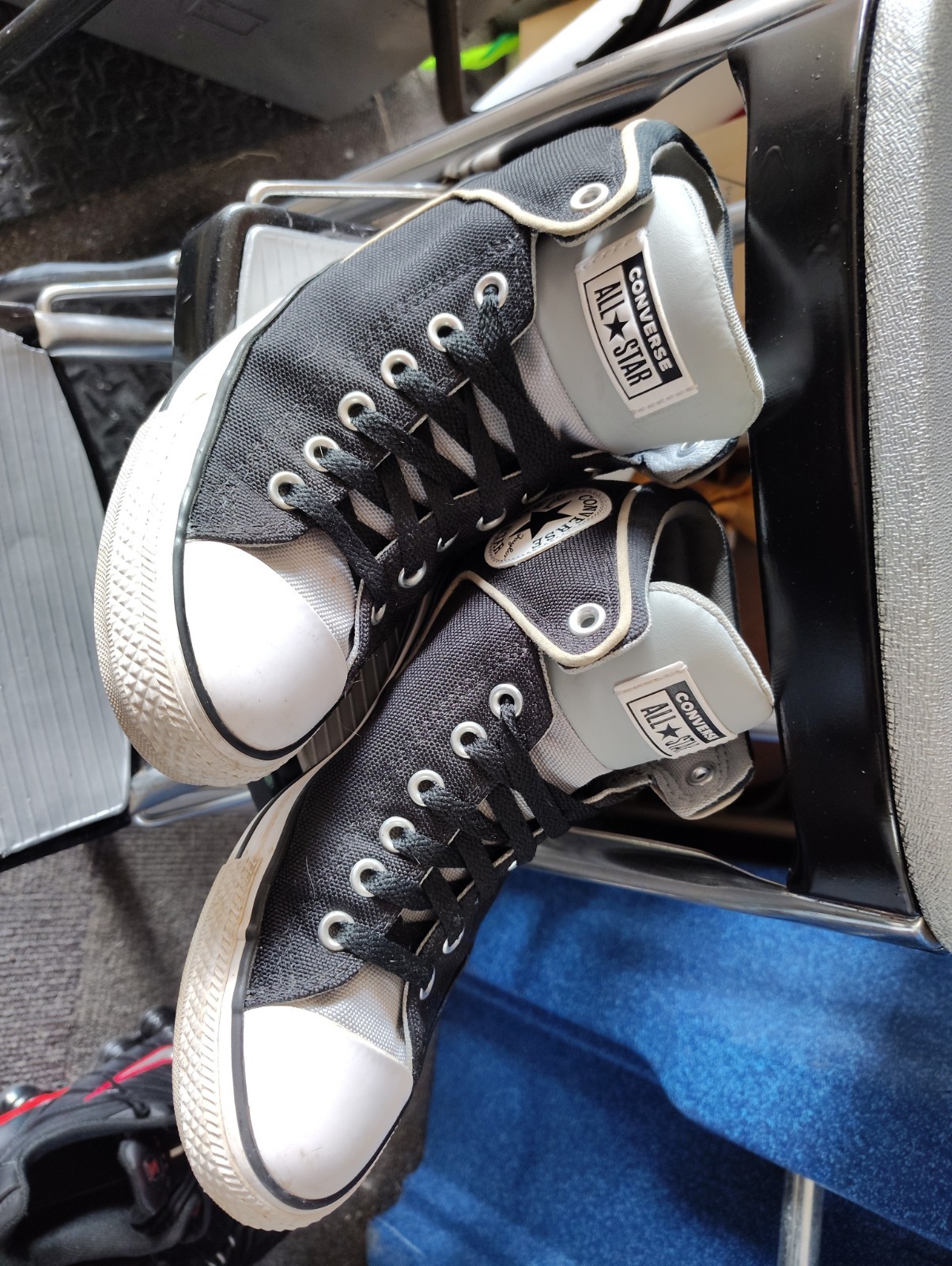 Converse Chuck Taylor All Star High Street Black Ash Stone Mens Sz 8 Woman Sz 10
