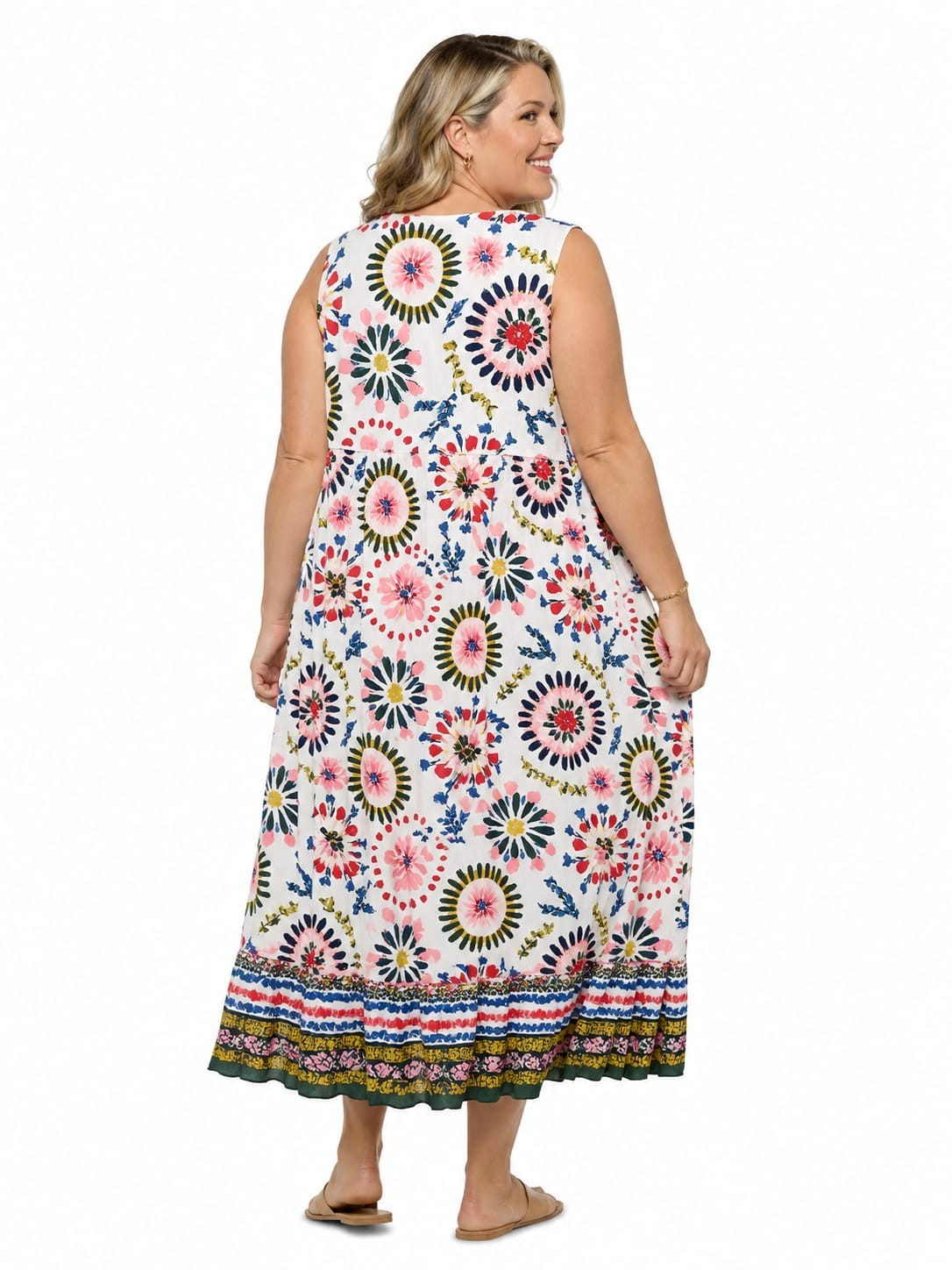 Rockmans Colourful Maxi Dress With Beautiful Print RRP – $99.99