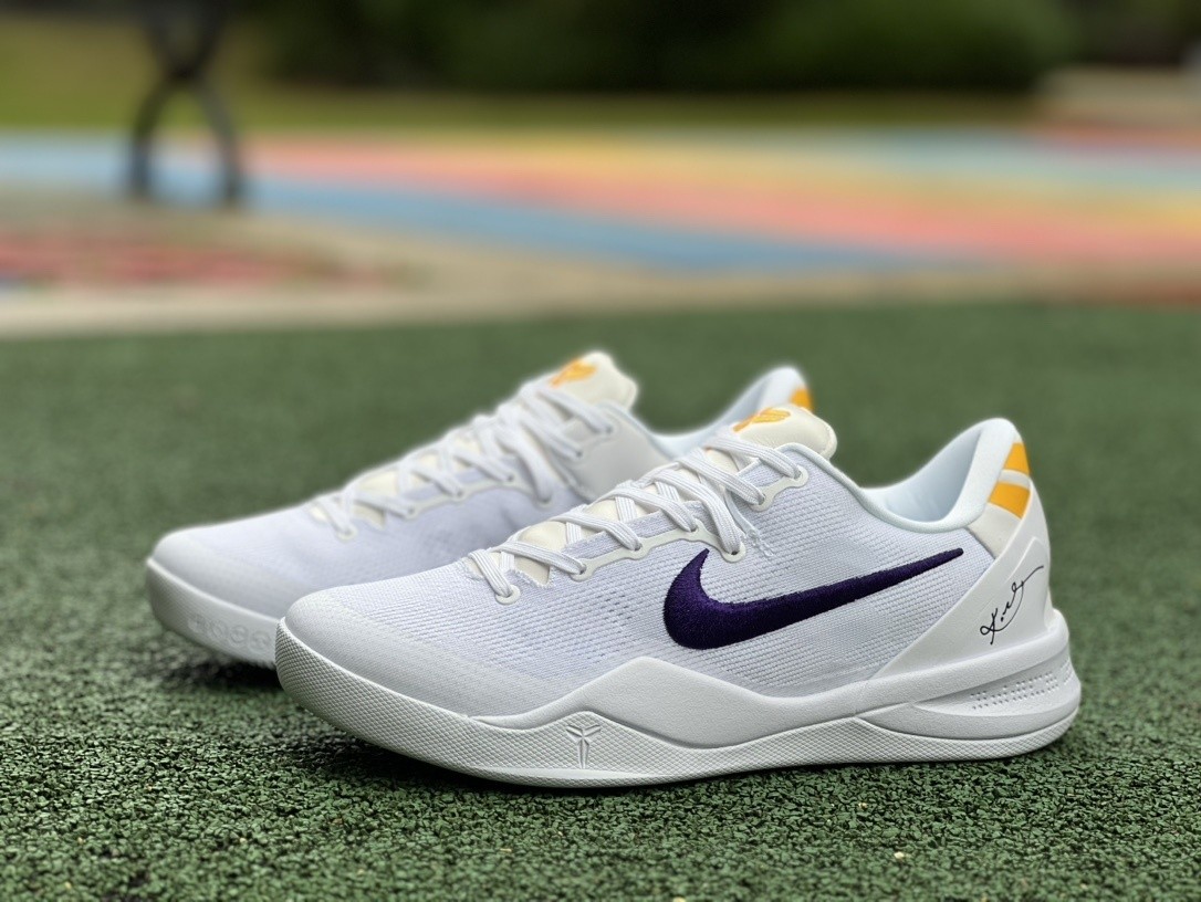 HF9550-100 NK Kobe 8 Protro Lakers Home Men’s Size 7-13