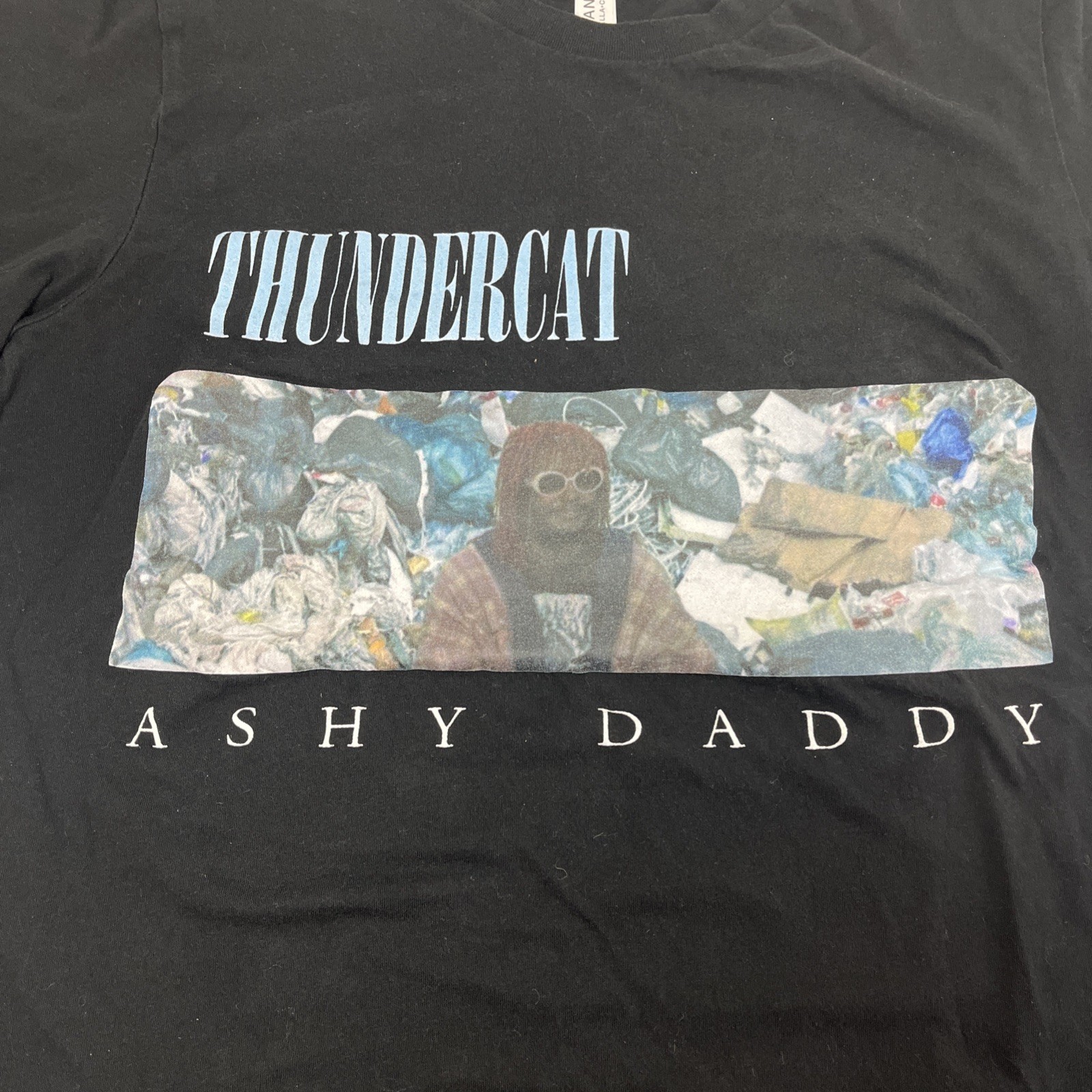 Thundercat – Ashy Daddy Graphic Tour T-Shirt Black Size M Short Sleeve Tee