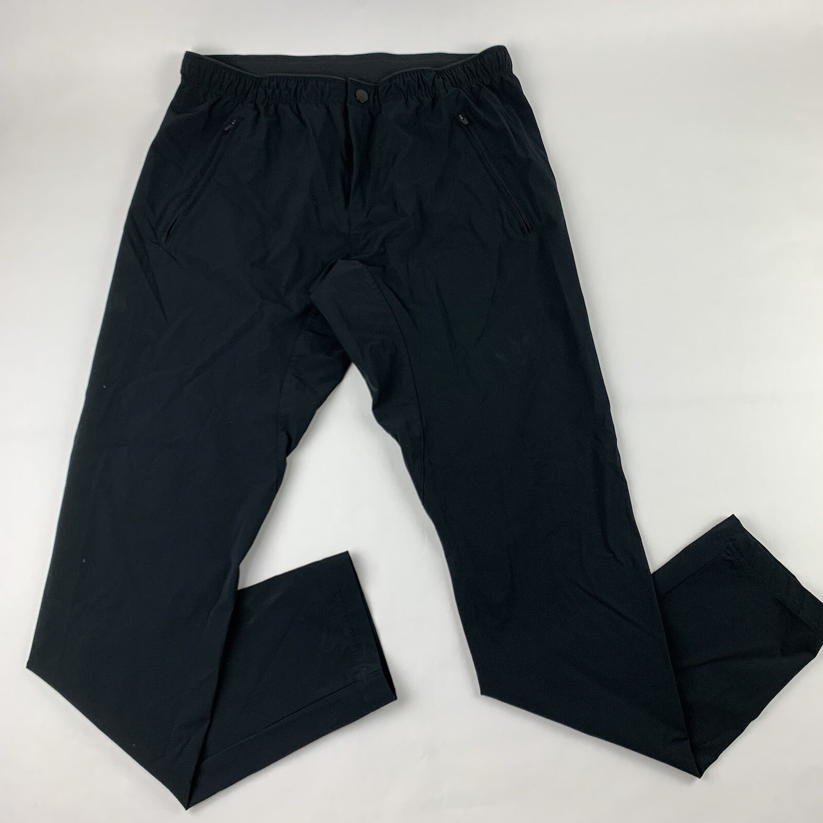 Paskho Wild Long Haul Flight Travel Pants Mens Medium Black Jogger S18-P1028-MN