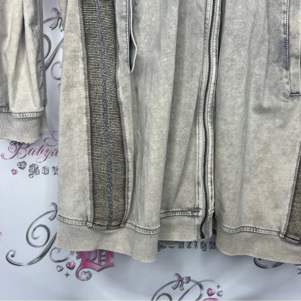 Sandwhich_ cardigan sparkly distressed soft sweater glitter beige taupe cream
