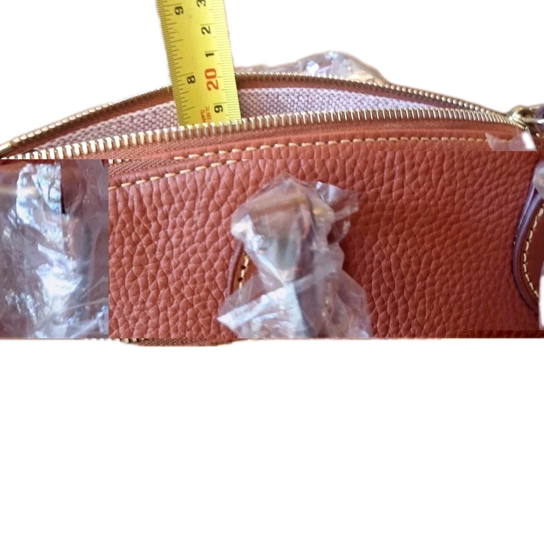Dooney Bourke Medium Pumpkin Orange Color Purse GOLD Plated Hardware