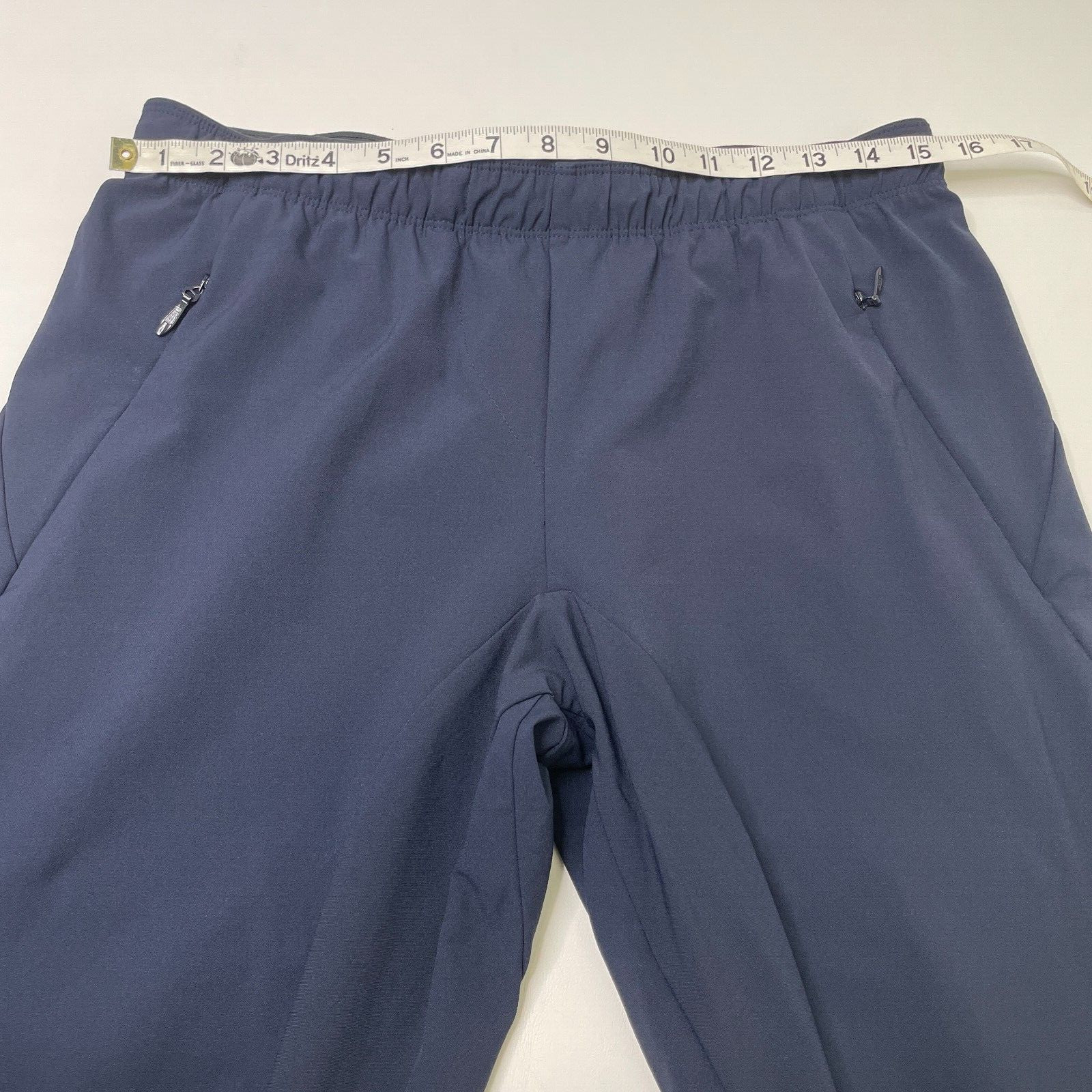 Paskho The Modern Tailored Travel Tech Pants Men Size M Pull On Blue Pockets
