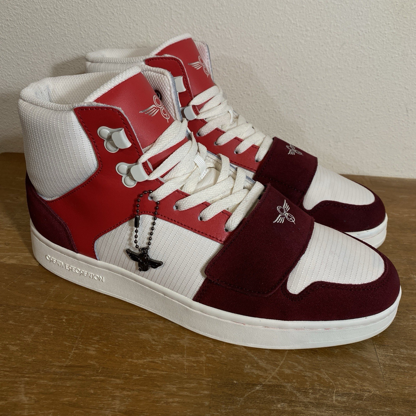 Creative Recreation Cesario High Top Sneaker Burgundy Suede Red – Size 10