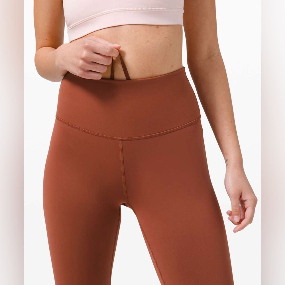 Lululemon Wunder Train High-Rise Tight 25″Dark Terracotta Size 2