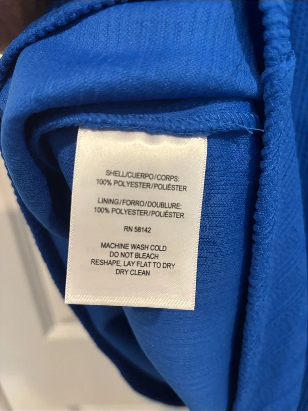 Maggy London Puff Short Sleeve Seersucker Dress w Curved Empire Waist cobalt #4
