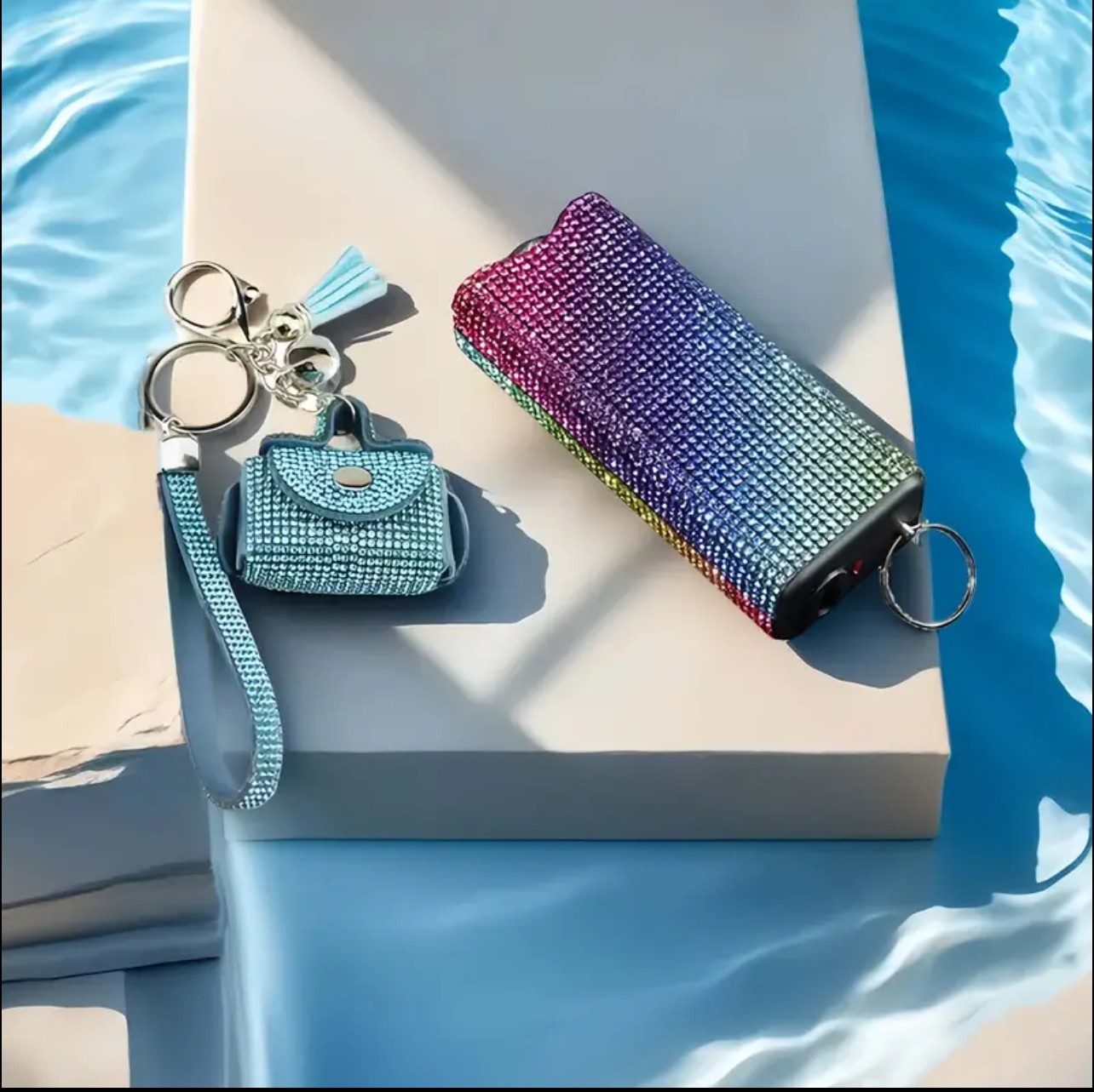 Multifunctional Electric Shock Stick & Keychain With Exquisite Bag Decoration