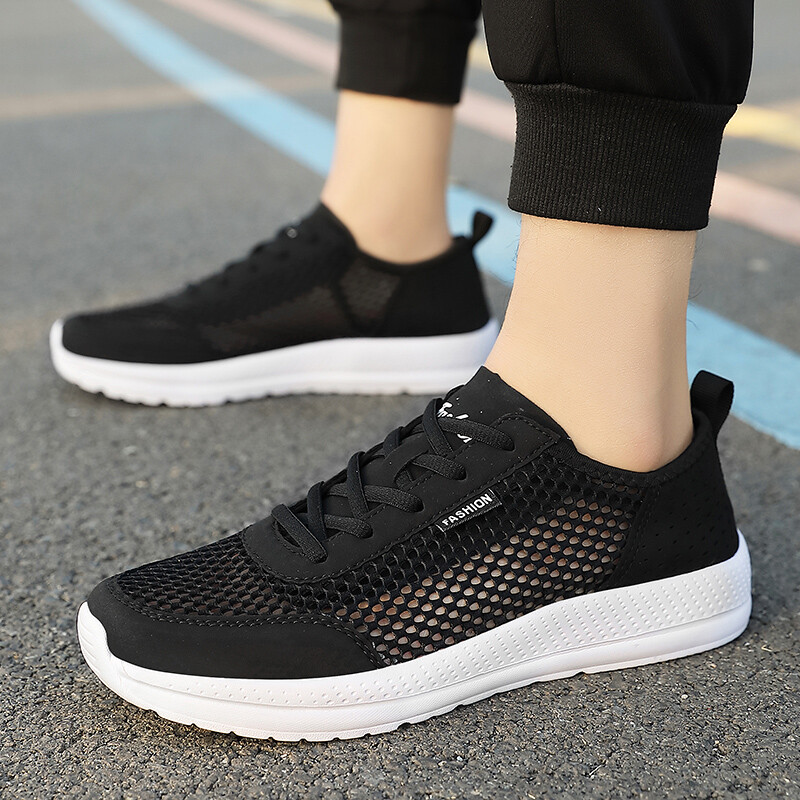 Summer Men’s Casual Sports Shoes Breathable Mesh Comfy Gym Fitness Jogging Shoes