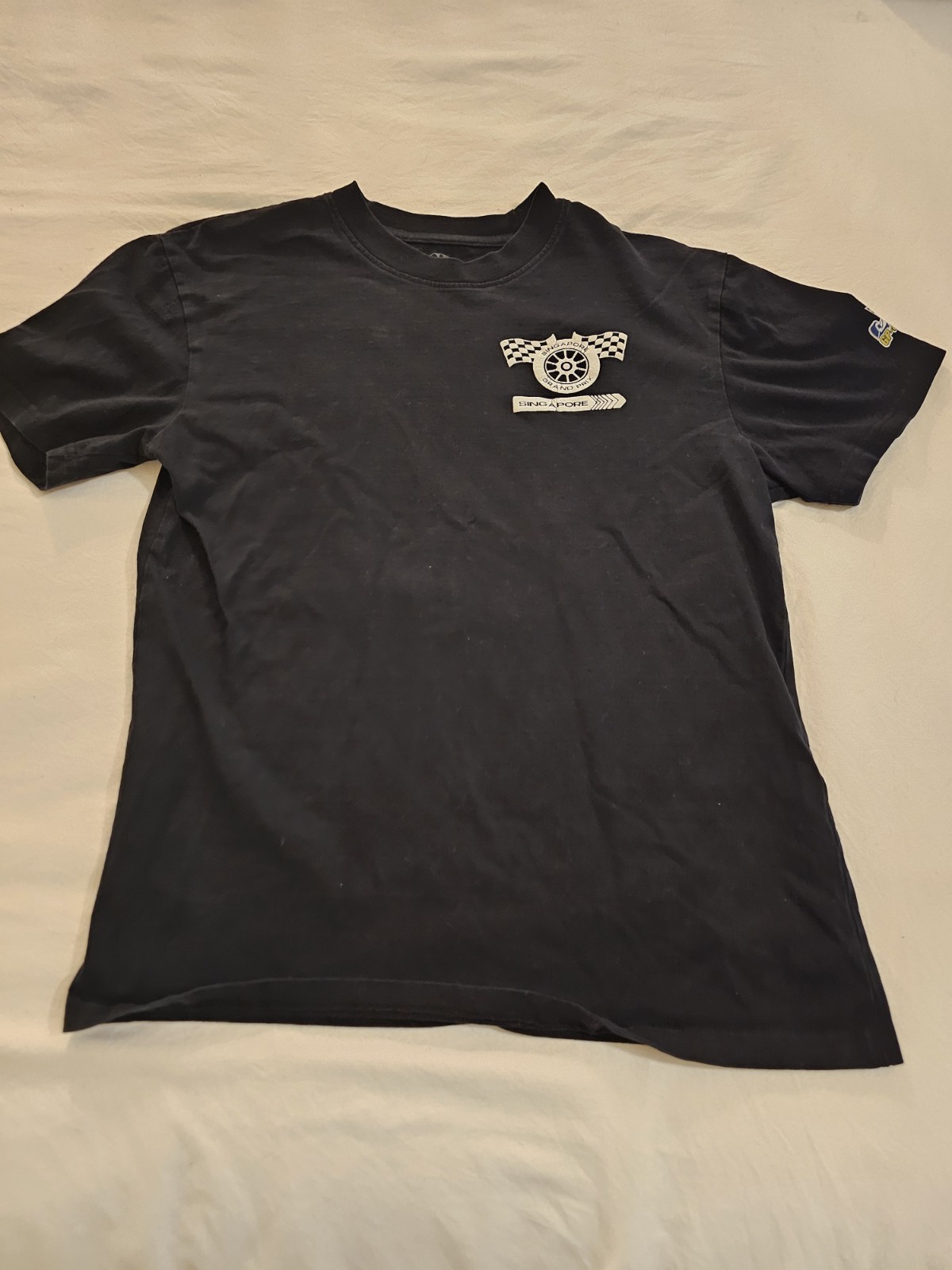 Mens Singapore Grand Prix Racing T Shirt Formula One F1 Graphic Black Size M