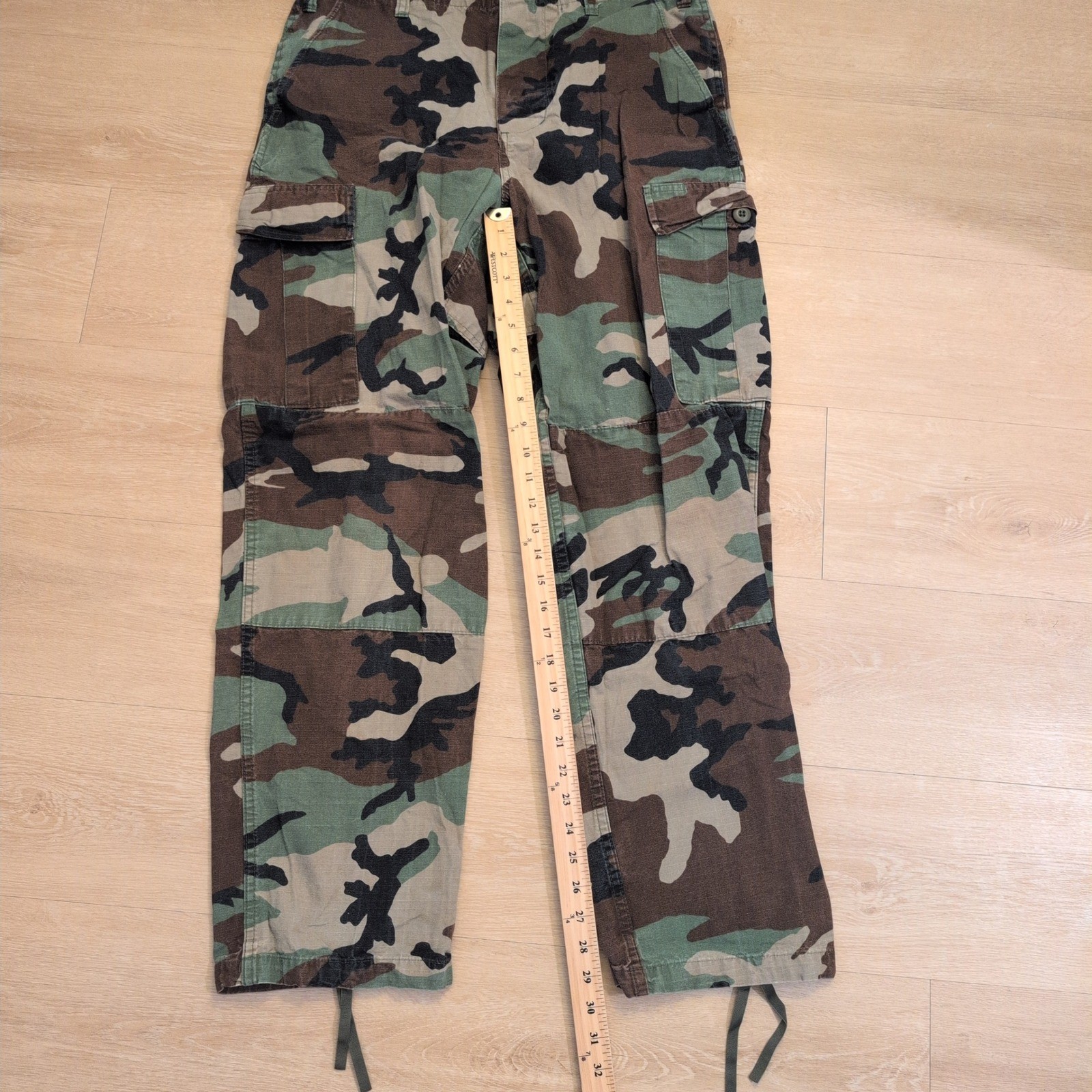 Tru-Spec Mens Medium Woodland Camo Cargo Pants Regular Tactical Military BDU