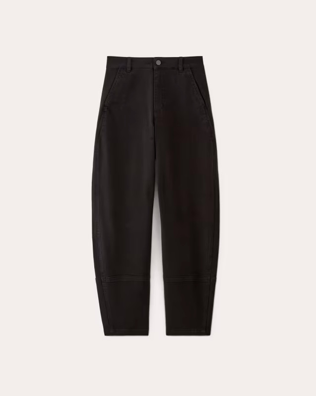 Everlane Women’s The Utility Barrel Pants – Regular Length – Black