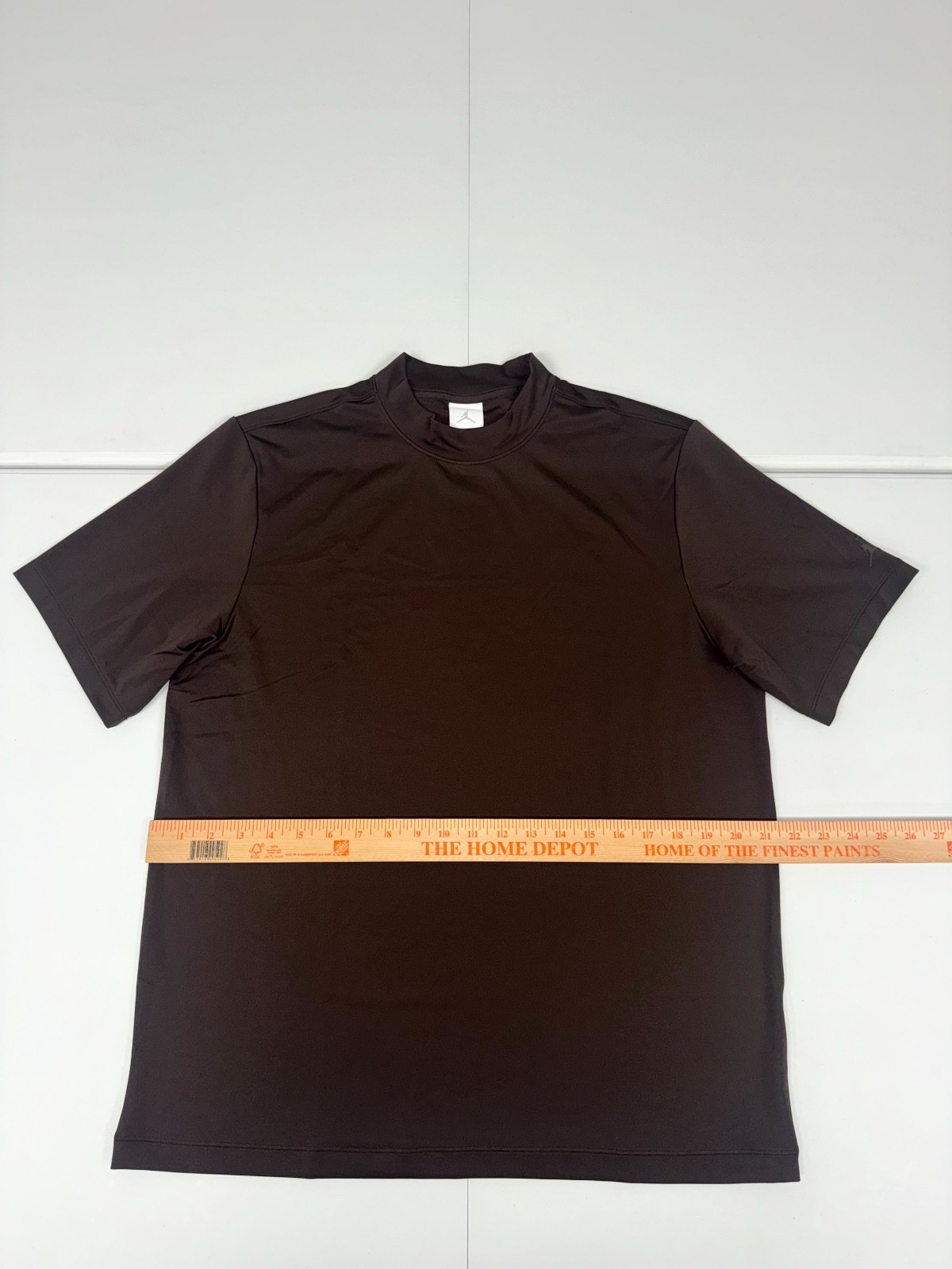 Jordan Sport Mock-Neck Golf Short Sleeve Shirt IB3685-237 Brown Size L $90