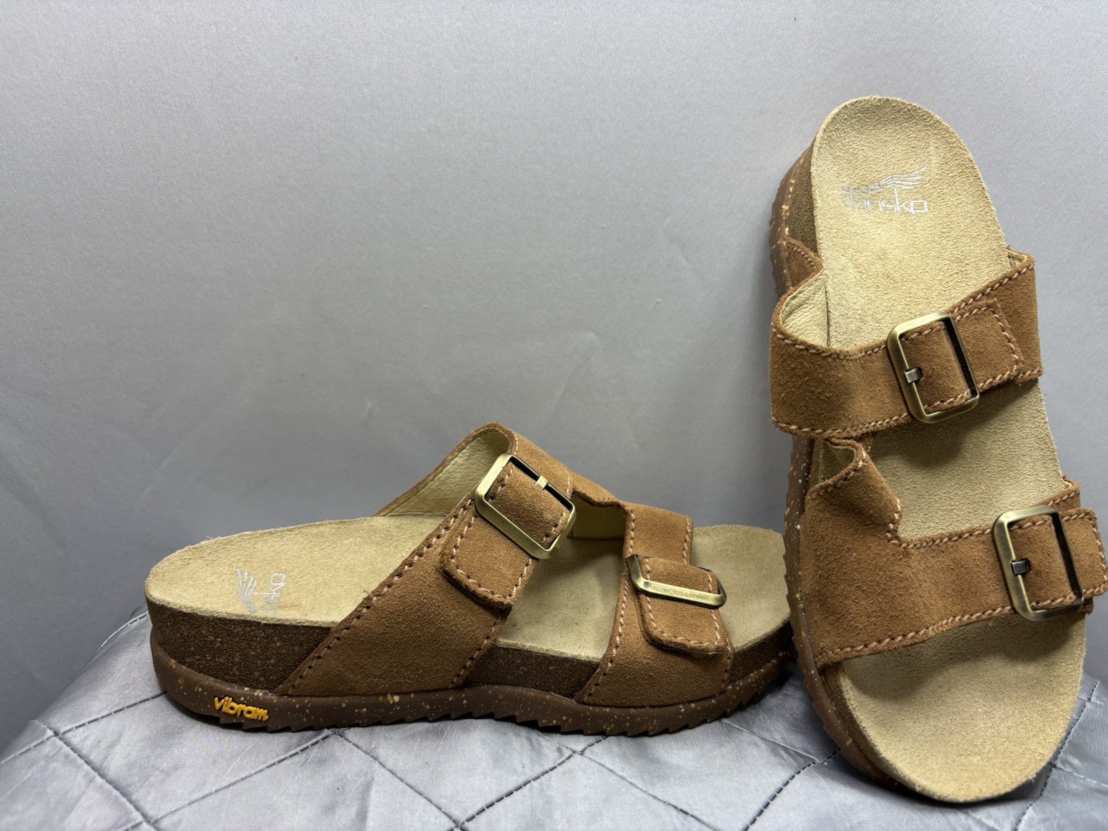 Dansko Reece Sandals Vibram Sole Brown Leather Women’s US 5.5 NWOB