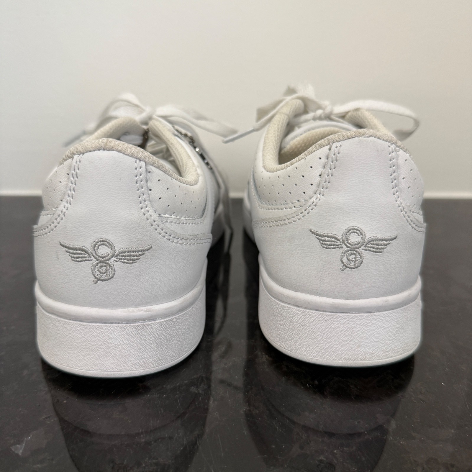 Mens Sz 7 Creative Recreation Cesario Lo XXI Pure White Leather Sneaker Clean
