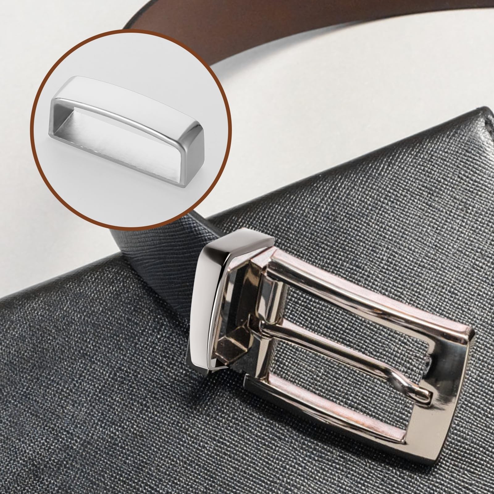 4PCS Anti-Slip Belt Keepers Ã¢â‚¬â€œ 1.5 Stainless Steel Loops for MenÃ¢â‚¬â„…