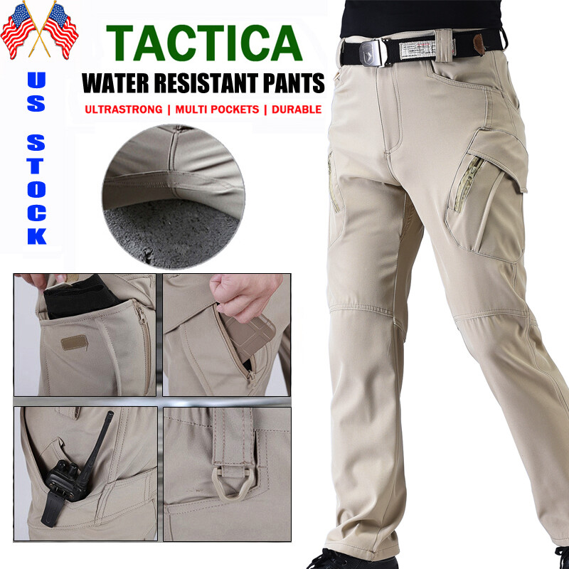 US Men Tactical Cargo Pants Soldier Straight-fit Work Combat Trousers Outdoor Z