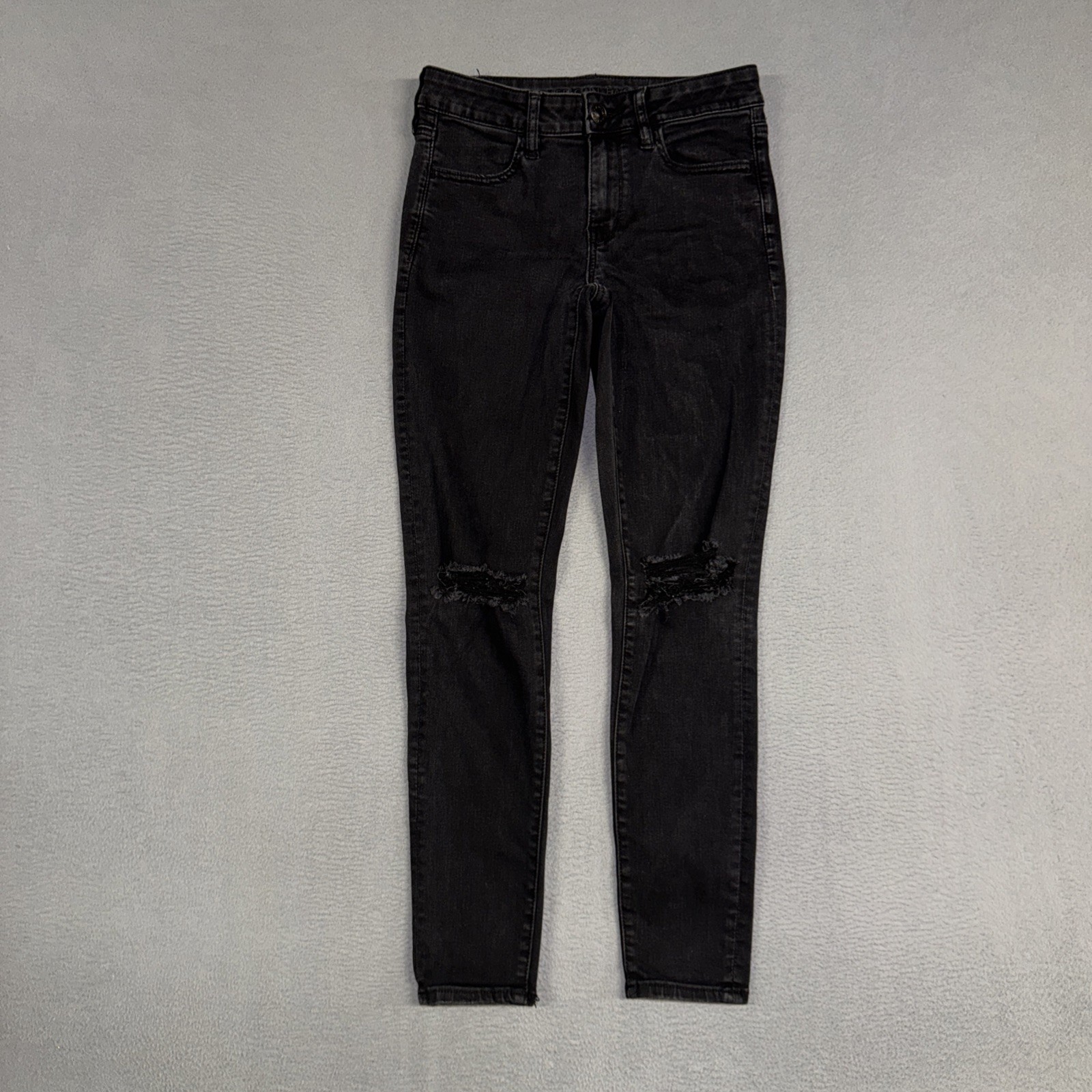 American Eagle Jeans Women’s 6 Black Jegging Stretch Denim Cotton Blend Preppy