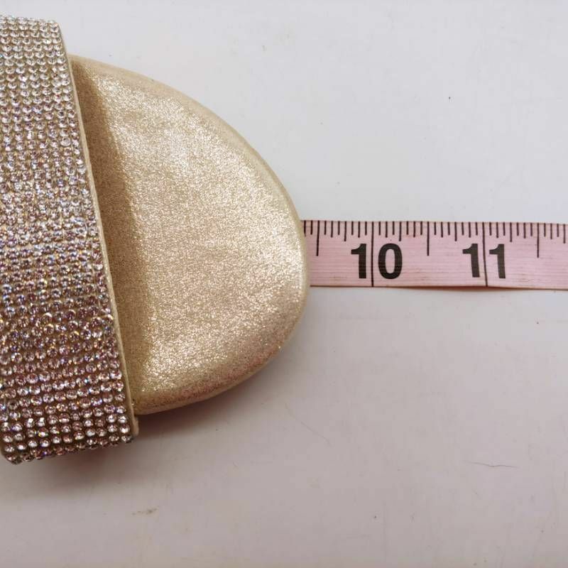 Call It Spring Womens Rosalia Slide Sandals Champagne Rhinestone Slip On 6