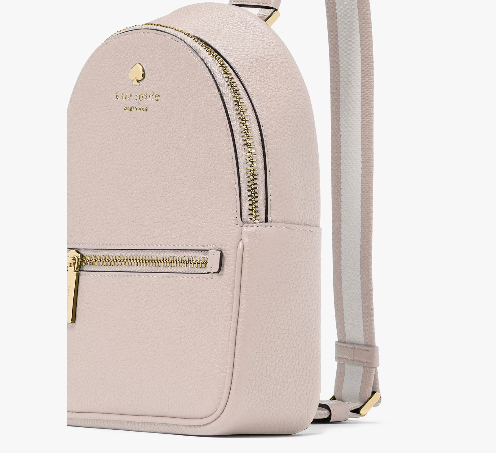 Kate Spade Emma Beige Pebbled Leather Small Backpack Bag KK073 NWT $379 Retail
