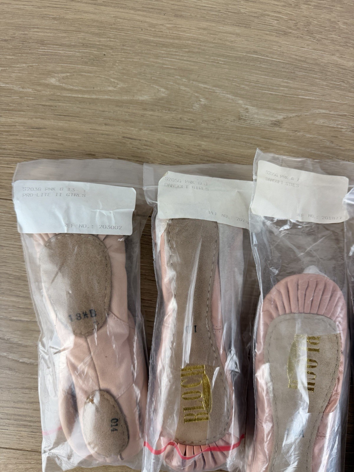 Bloch (7 Pairs Lot) Dansoft Pro-lite Ballet Slipper Shoe PINK Kids Sz 9-1.5