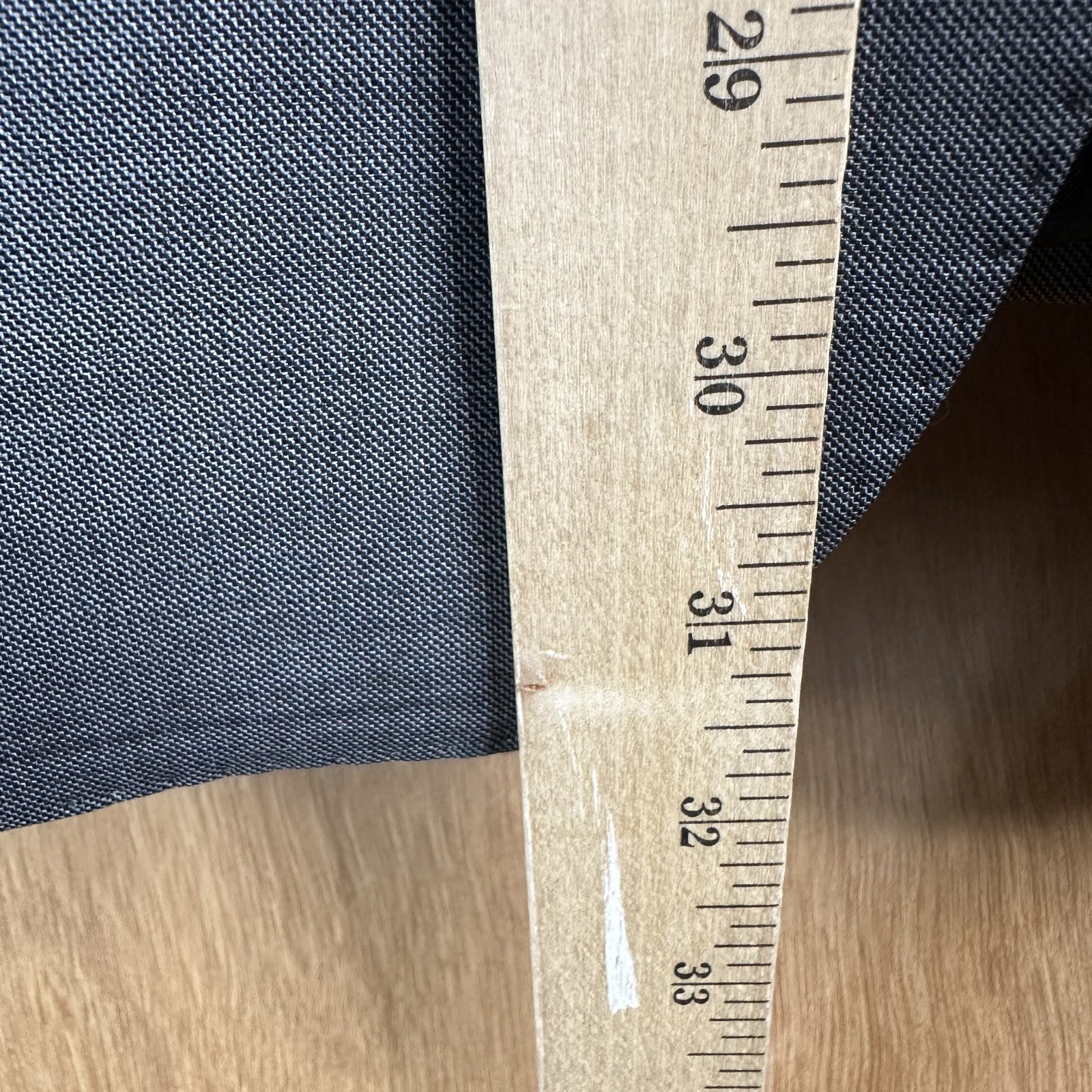 Calvin Klein Suit Mens 42R Gray 2 Button 100% Wool Pants 34×30 Peak Lapel