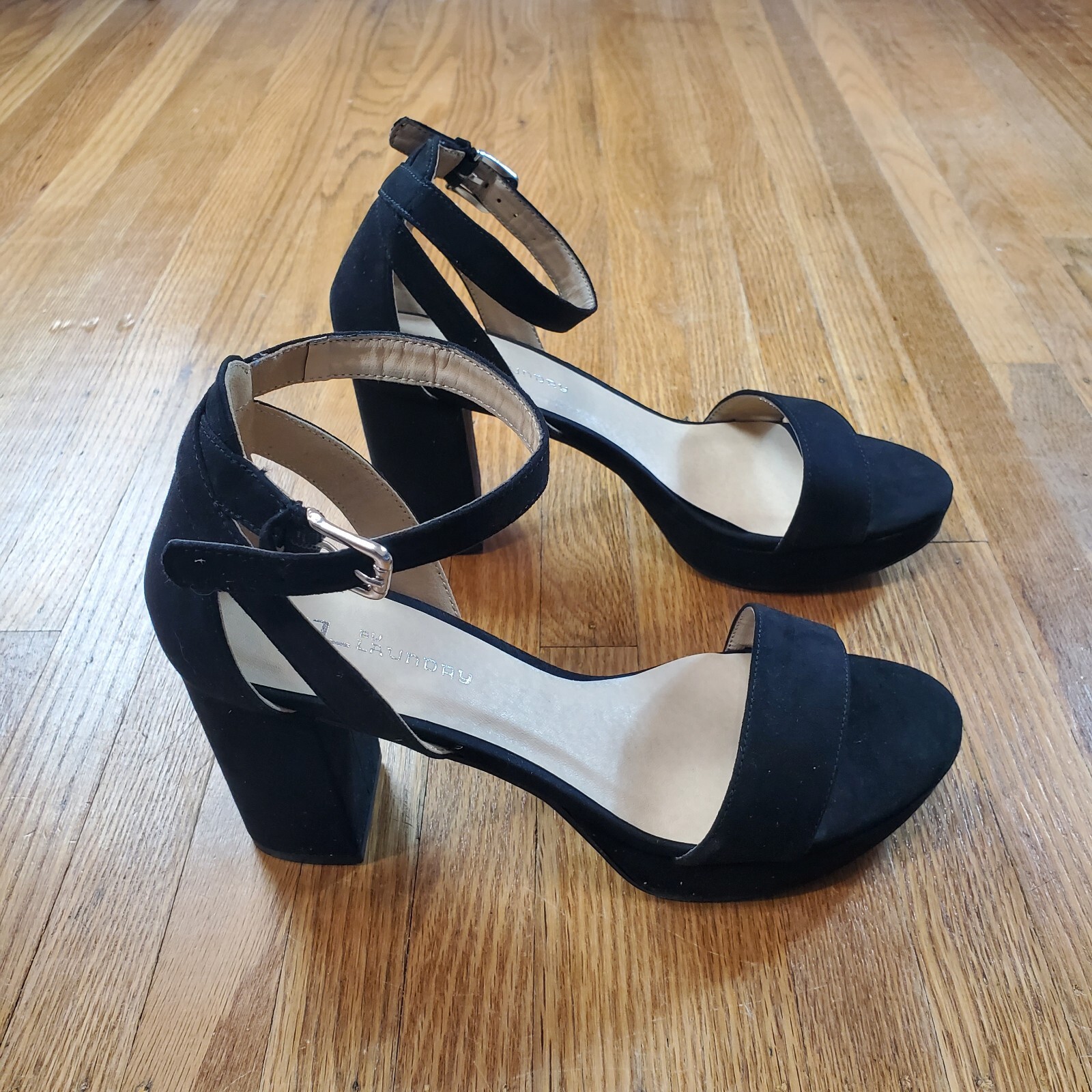 Cl by Chinese Laundry Women’s Block Heel Sandals Sz 8.5 Black NEW NWOB (TD1)