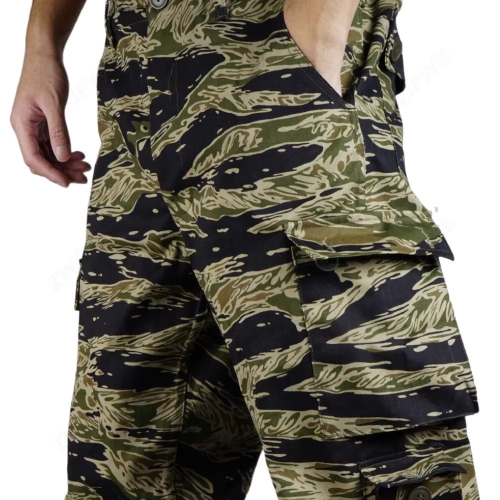 Vietnam War US Army Jacket Trousers Tiger Stripe Camo Combat Uniforms Top Pants