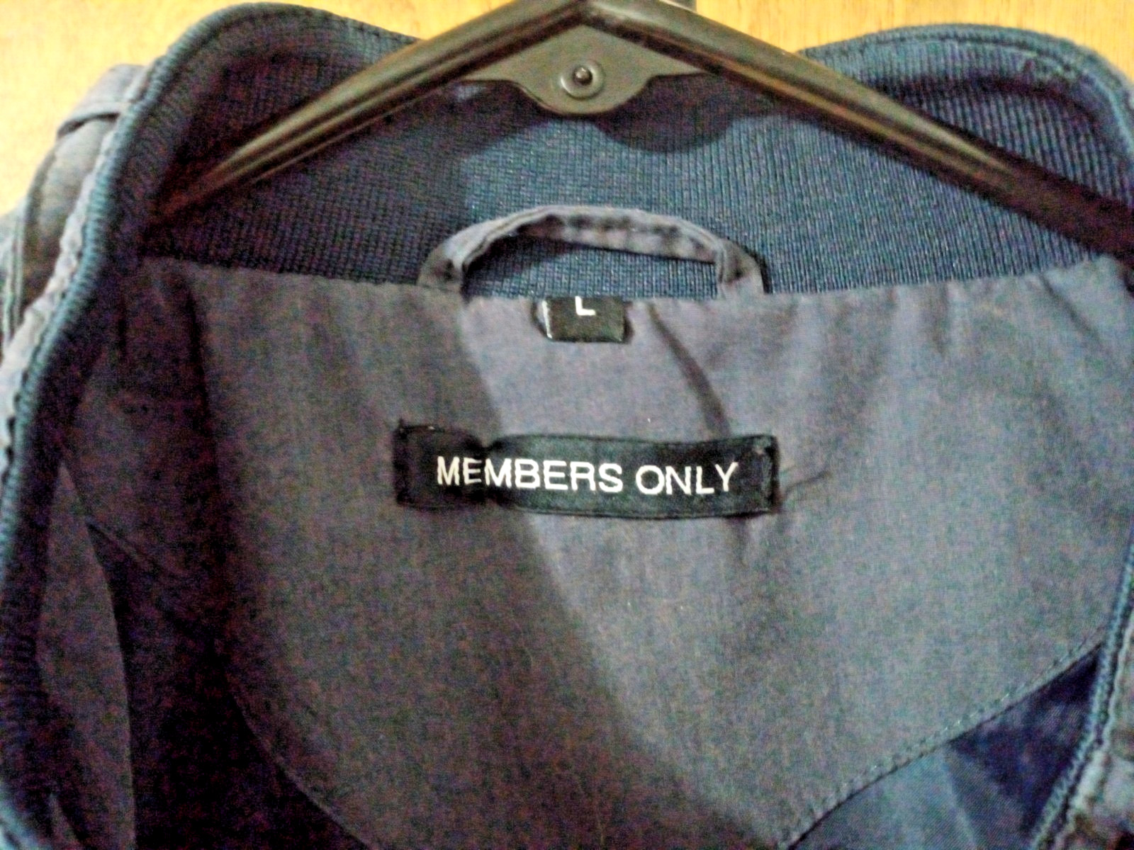 Vintage Members Only BLUE Zip Up Jacket Size L